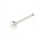 14pcs Mixed Style Clear Rhinestone Ball End Nose Pin Stud Rings Piercing