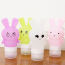4 Pcs 90ml Portable Refillable Silicone Empty Cosmetic Containers for Travel