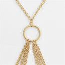 Gold Tone Bikini Bra Top Body Chest Link Chain Harness Bra Necklace Summer Beach Body Jewelry