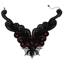 Vintage Gothic Black Lace Spider Choker Collar Necklace Halloween Accessory