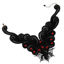 Vintage Gothic Black Lace Spider Choker Collar Necklace Halloween Accessory