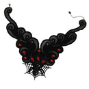Vintage Gothic Black Lace Spider Choker Collar Necklace Halloween Accessory