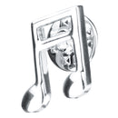 Brass Metal Silvertone Music Note Musician Charms Collar Lapel Badge Men Women Brooch Pin Accessories