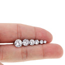 6 Pairs/Set Rhinestone Crystal Zircon Earrings Sets Women Ear Stud Jewelry