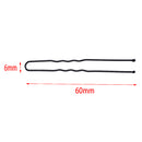 20 Pieces U-shaped Barrettes Crimped Waved Updo Hair Pin Black Lady Women for Wedding Parrty DIY Hair Style Clip