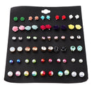 30 Pairs Multicolor Disc Ball Earrings Set for Girls Hypoallergenic Earrings