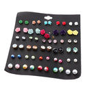 30 Pairs Multicolor Disc Ball Earrings Set for Girls Hypoallergenic Earrings
