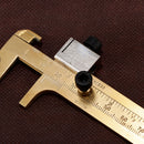 Mini Metal Scale Brass Sliding Gauge Vernier Caliper Ruler Pocket Measuring Tool Useful Hand Tool
