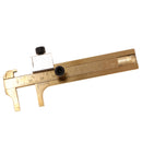 Mini Metal Scale Brass Sliding Gauge Vernier Caliper Ruler Pocket Measuring Tool Useful Hand Tool