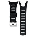 Soft Rubber Wristwatch Bands Strap For SUUNTO Ambit Series Black Replacement