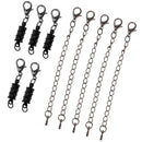 10 Pieces Ridged Copper Magnetic Clasps Jewelry Finding Extension Chain Link