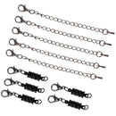 10 Pieces Ridged Copper Magnetic Clasps Jewelry Finding Extension Chain Link