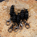 10 Pieces Ridged Copper Magnetic Clasps Jewelry Finding Extension Chain Link