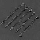 10 Pieces Copper Easy Magnetic Clasp Converter Lobster Clasp 9cm Chain Extender