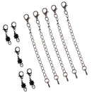 10 Pieces Copper Easy Magnetic Clasp Converter Lobster Clasp 9cm Chain Extender