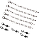 10 Pieces Copper Easy Magnetic Clasp Converter Lobster Clasp 9cm Chain Extender