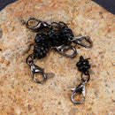 10 Pieces Copper Easy Magnetic Clasp Converter Lobster Clasp 9cm Chain Extender