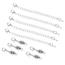 10Pcs 7mm Ball Magnetic Lobster Clasp Extender Chain Jewelry Making Silver