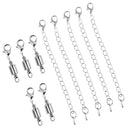 10 Pieces 6mm Cylinder Magnetic Lobster Clasp Extender Chain Jewelry Making
