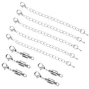 10 Pieces 6mm Cylinder Magnetic Lobster Clasp Extender Chain Jewelry Making