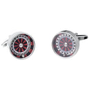 1 Pair Functional Miniature Roulette Gambling Las Vegas Spin Poker Cufflinks