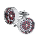 1 Pair Functional Miniature Roulette Gambling Las Vegas Spin Poker Cufflinks