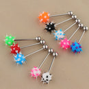 10 Pieces Colors 14G Lip Tongue Bar Barbell Ear Ring Stud Piercing Jewelry
