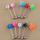 10 Pieces Colors 14G Lip Tongue Bar Barbell Ear Ring Stud Piercing Jewelry