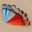 8Pcs 18G Fake Cheater Ear Taper Stretcher Plugs Stretching Tunnels Jewelry