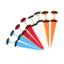 8Pcs 18G Fake Cheater Ear Taper Stretcher Plugs Stretching Tunnels Jewelry