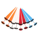8Pcs 18G Fake Cheater Ear Taper Stretcher Plugs Stretching Tunnels Jewelry