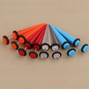 8Pcs 18G Fake Cheater Ear Taper Stretcher Plugs Stretching Tunnels Jewelry
