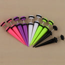 10Pcs 18G Fake Cheater Ear Taper Stretcher Plugs Stretching Tunnels Jewelry