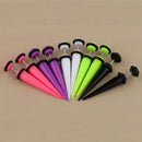 10Pcs 18G Fake Cheater Ear Taper Stretcher Plugs Stretching Tunnels Jewelry