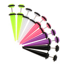 10Pcs 18G Fake Cheater Ear Taper Stretcher Plugs Stretching Tunnels Jewelry
