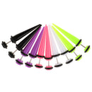 10Pcs 18G Fake Cheater Ear Taper Stretcher Plugs Stretching Tunnels Jewelry