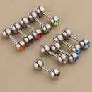 10 Pieces Stainless Steel Ear Tragus Ring Lip Tongue Bar Piercings Jewelry 14G