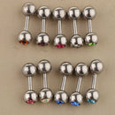 10 Pieces Stainless Steel Ear Tragus Ring Lip Tongue Bar Piercings Jewelry 14G