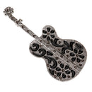 Guitar Lapel Pins Violin Beautiful Black Enamel Brooches Clothing Jewelry