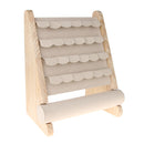 Wood Earring Display Stand Earrings Holder Showcase T-Bar Bracelet Holder