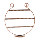 Copper Color Metal Jewelry Display Stand 27 Pairs Earrings Organizer Holder