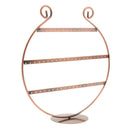 Copper Color Metal Jewelry Display Stand 27 Pairs Earrings Organizer Holder