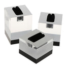3pcs/set Acrylic Ring Display Stand Holder Jewelry Rack Showcase Organizer