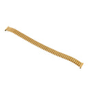 MenÂ’s Stainless Steel Comfortable Stretch Watch Band, Gold Tone Replacement Strap,14mm, Straight End with No Clasp