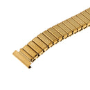 MenÂ’s Stainless Steel Comfortable Stretch Watch Band, Gold Tone Replacement Strap,14mm, Straight End with No Clasp