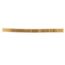 MenÂ’s Stainless Steel Comfortable Stretch Watch Band, Gold Tone Replacement Strap,14mm, Straight End with No Clasp