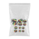 6 Pieces Acrylic Ear Earrings Flesh Tunnel Stainless Steel Fake Plugs 18g