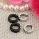 4Pcs Fake Hoop Huggie Earring Stainless Steel Clip On Cuff No Piercing Stud