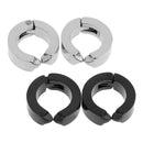 4Pcs Fake Hoop Huggie Earring Stainless Steel Clip On Cuff No Piercing Stud