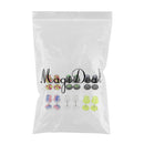12 Pieces Acrylic Ear Earrings Flesh Tunnel Stainless Steel Fake Plugs 16g